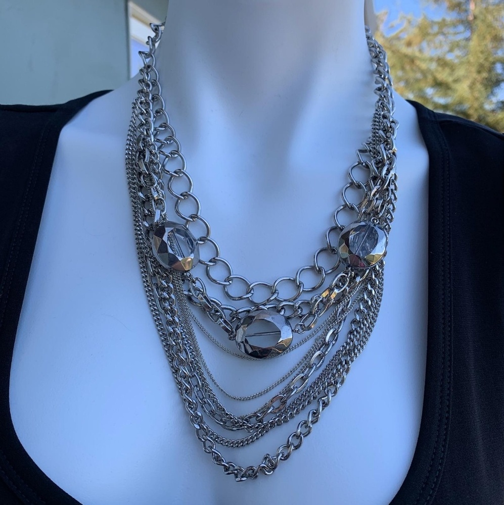 Silver Statement Necklace